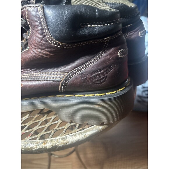 Dr. Martens Boots Size 9 Doc Martens AW004 Brown Leather Lace Up Y2K 8A26 Used main image 7